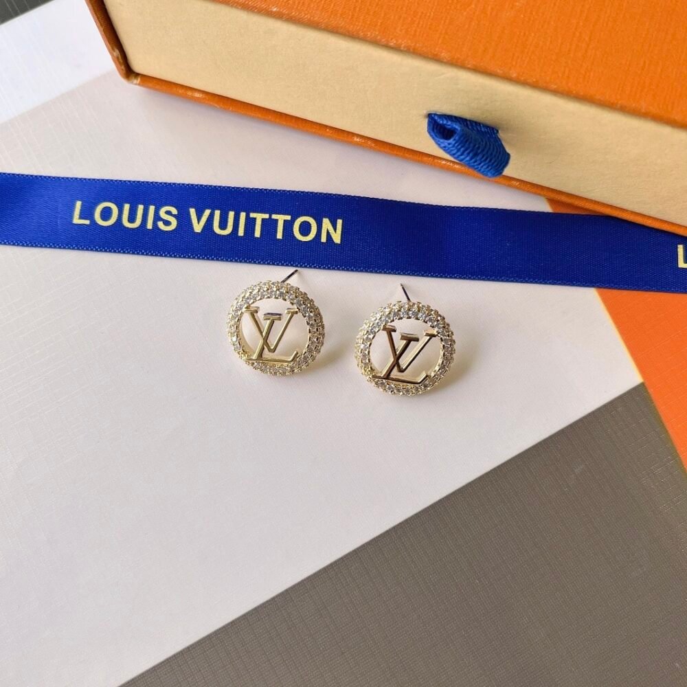 Louis Vuitton Louise By Night Earrings Gold M00757