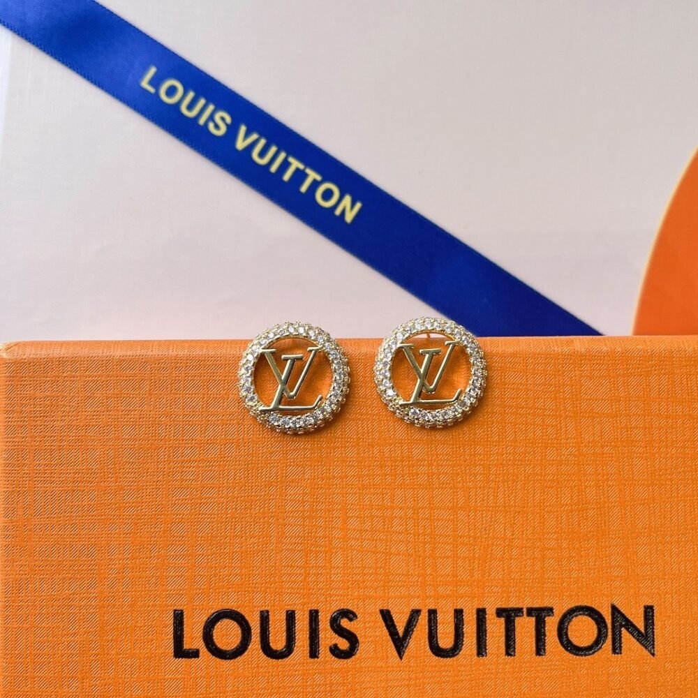 Louis Vuitton Louise By Night Earrings Gold M00757