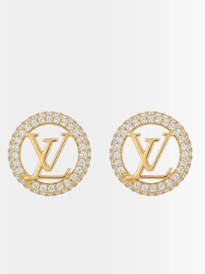 Louis Vuitton Louise By Night Earrings Gold M00757