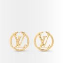 Louis Vuitton Louise Hoop Earrings Gold M64288