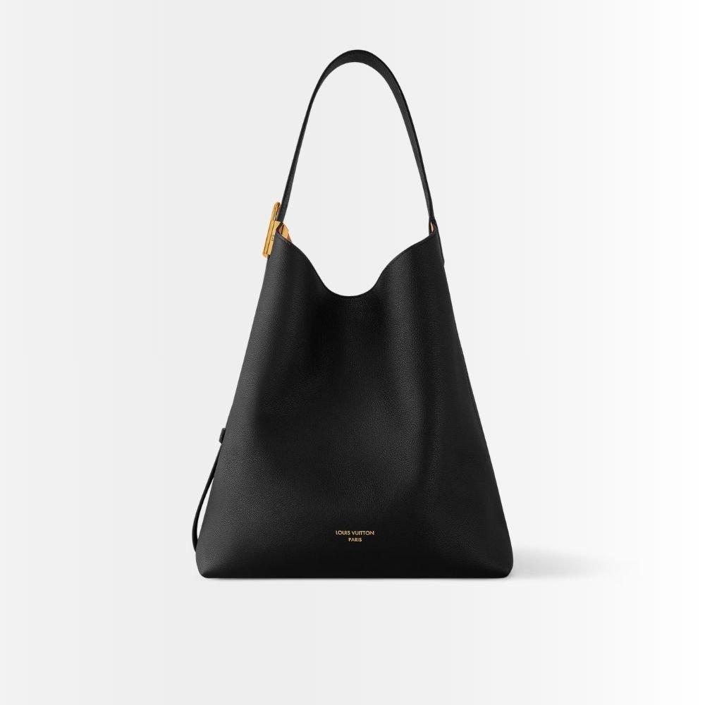 Louis Vuitton Low Key MM Hobo Bag Black 31Cm M24856