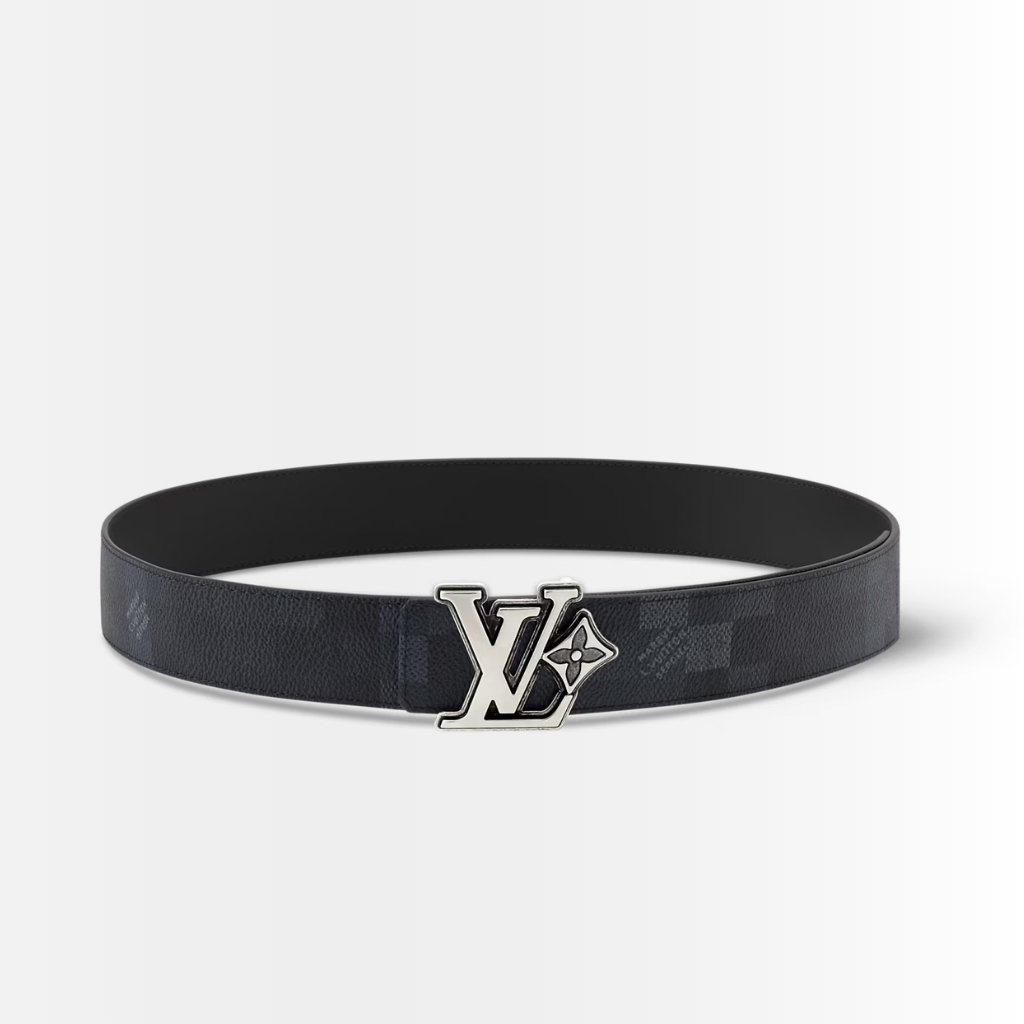 Louis Vuitton LV Flower Damoflage Reversible Belt Black 40mm M4604Q