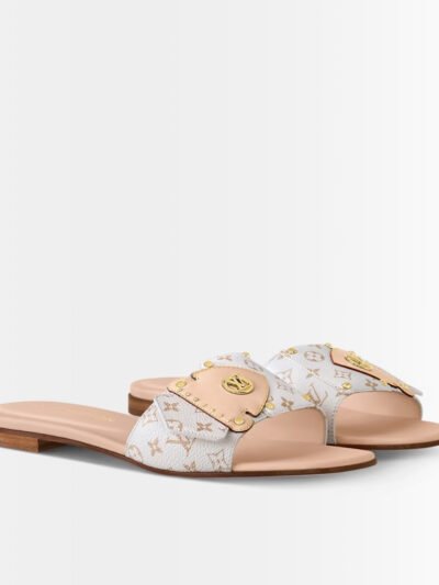 Louis Vuitton LV Frame Flat Mule Dune Beige 1AHMS9