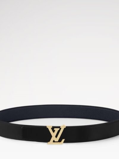 Louis Vuitton LV Heritage Reversible Belt Navy Blue and Black 35mm M8563U