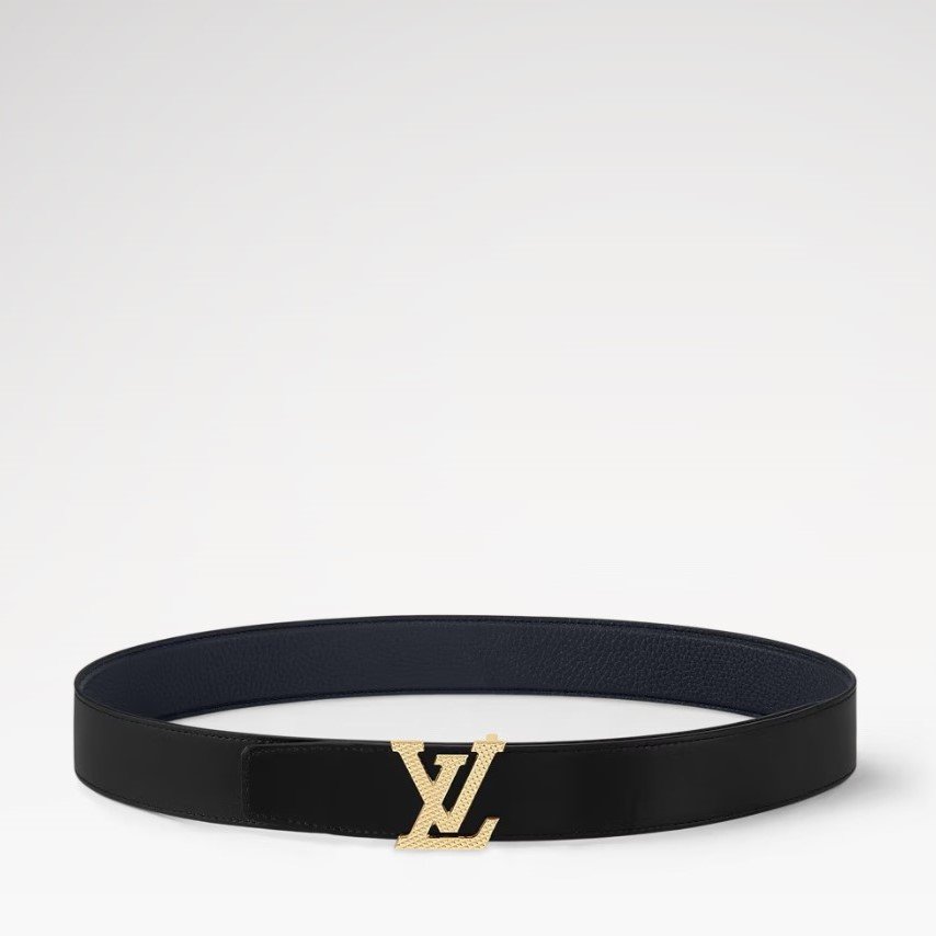 Louis Vuitton LV Heritage Reversible Belt Navy Blue and Black 35mm M8563U