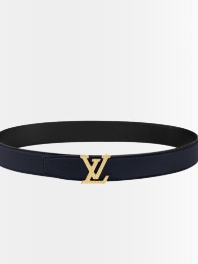 Louis Vuitton LV Heritage Reversible Belt Navy Blue and Black 35mm M8563U