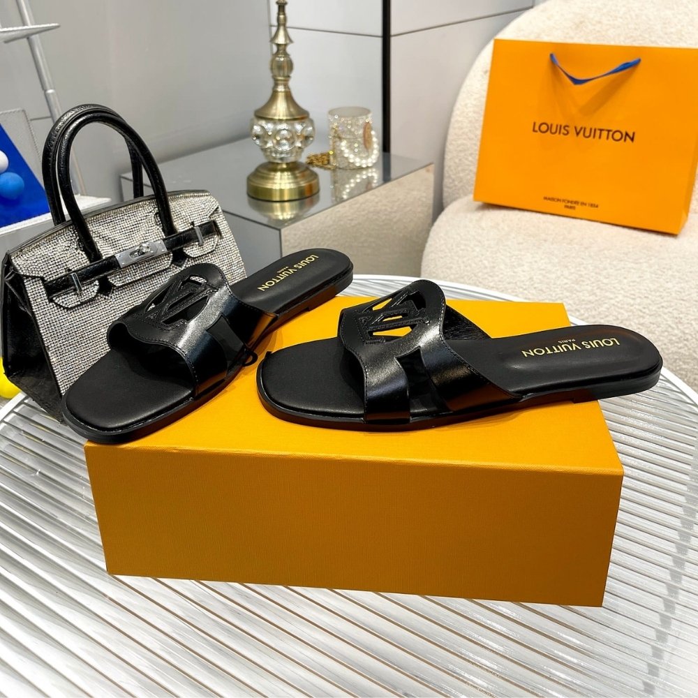 Louis Vuitton LV Isola Flat Mule Black 1ABP0E