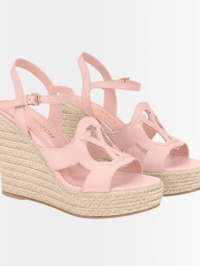 Louis Vuitton LV Isola Wedge Espadrille Rose 1AGYI1