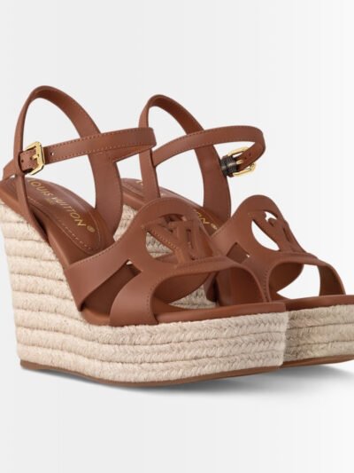 Louis Vuitton LV Isola Wedge Sandal Cognac 1ACI7N