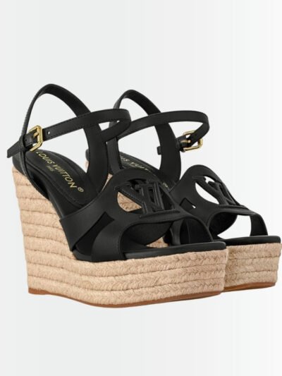 Louis Vuitton LV Isola Wedge Sandal Noir 1ACI7Z