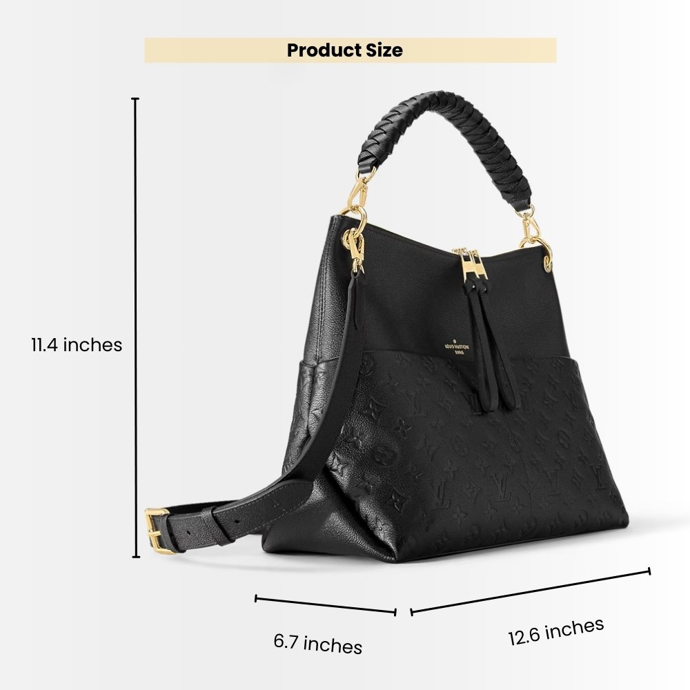 Louis Vuitton Maida Hobo Black 32Cm M45522