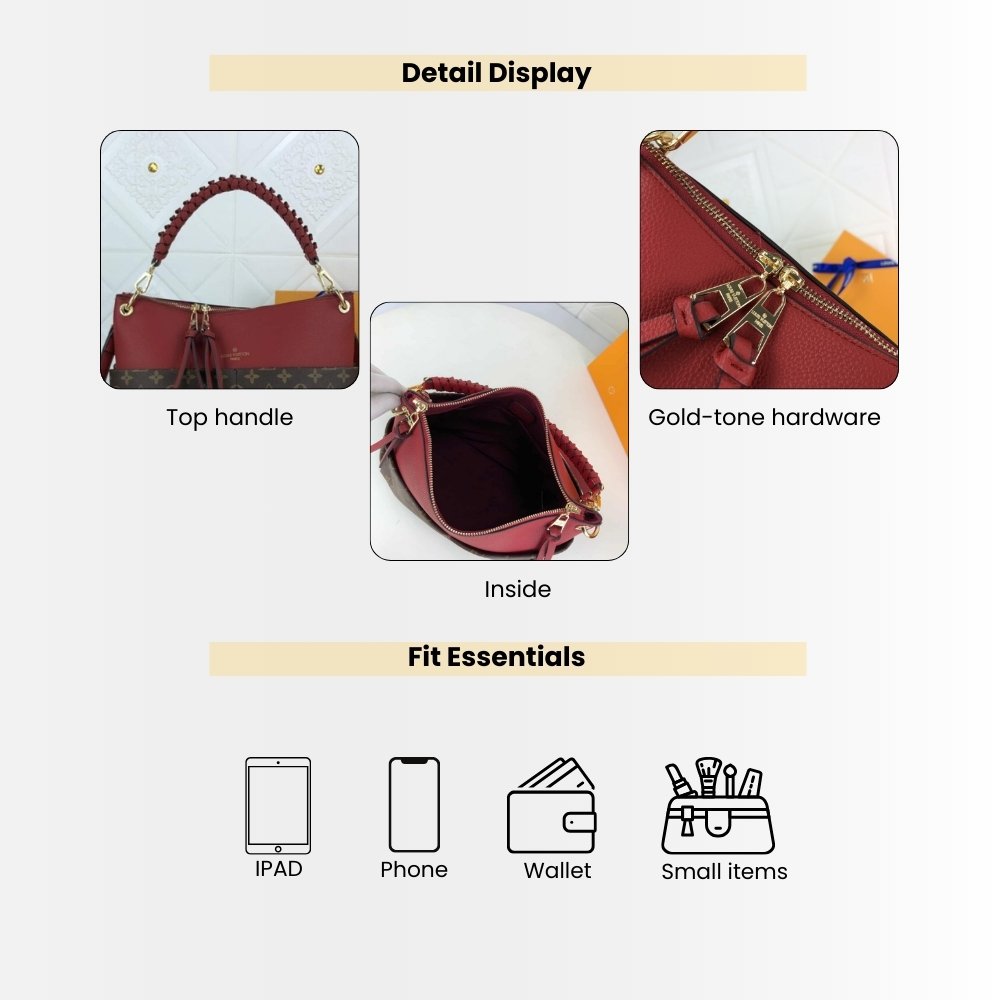 Louis Vuitton Maida Hobo Monogram Red 33Cm