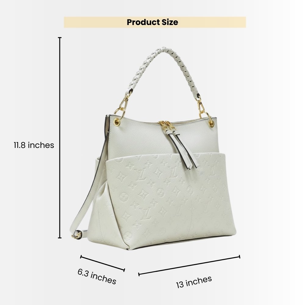 Louis Vuitton Maida Hobo White 33Cm