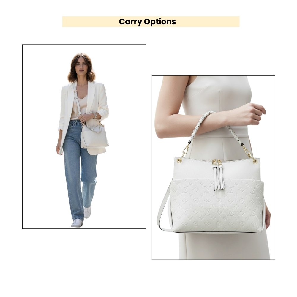 Louis Vuitton Maida Hobo White 33Cm