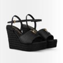 Louis Vuitton Mare Wedge Sandals Black 1AHLLR