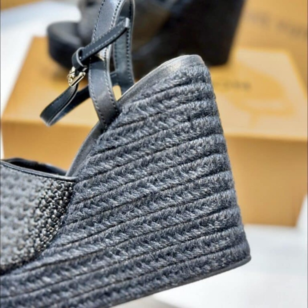 Louis Vuitton Mare Wedge Sandals Black 1AHLLR