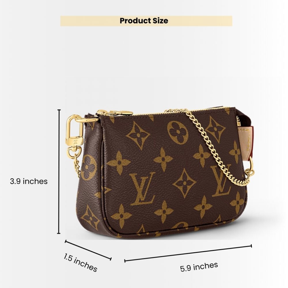 Louis Vuitton Mini Pochette Accessoires Monogram Brown 15cm M58009