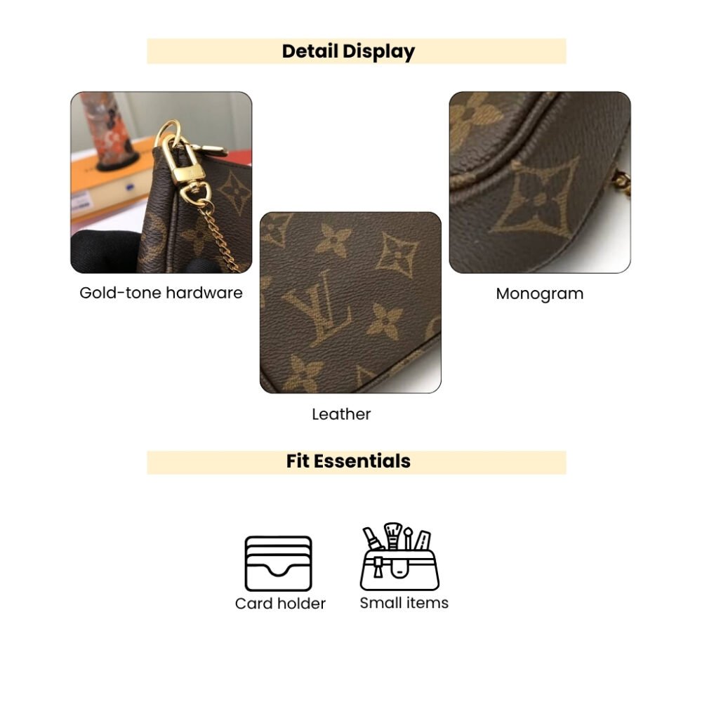 Louis Vuitton Mini Pochette Accessoires Monogram Brown 15cm M58009