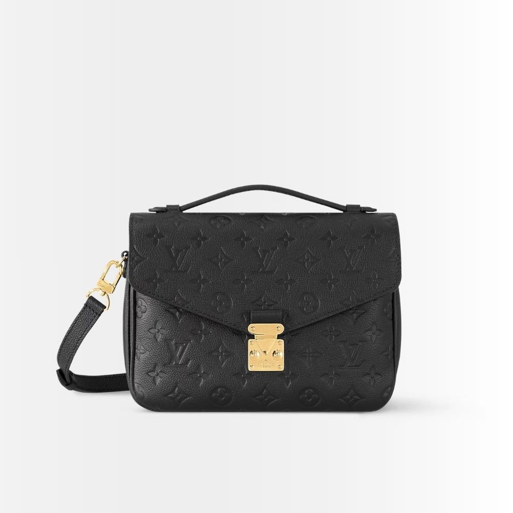 Louis Vuitton Monogram Canvas Pochette Métis Black 25Cm M41487