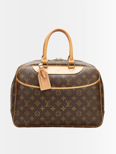 Louis Vuitton Monogram Deauville Boston Brown 28Cm M42228