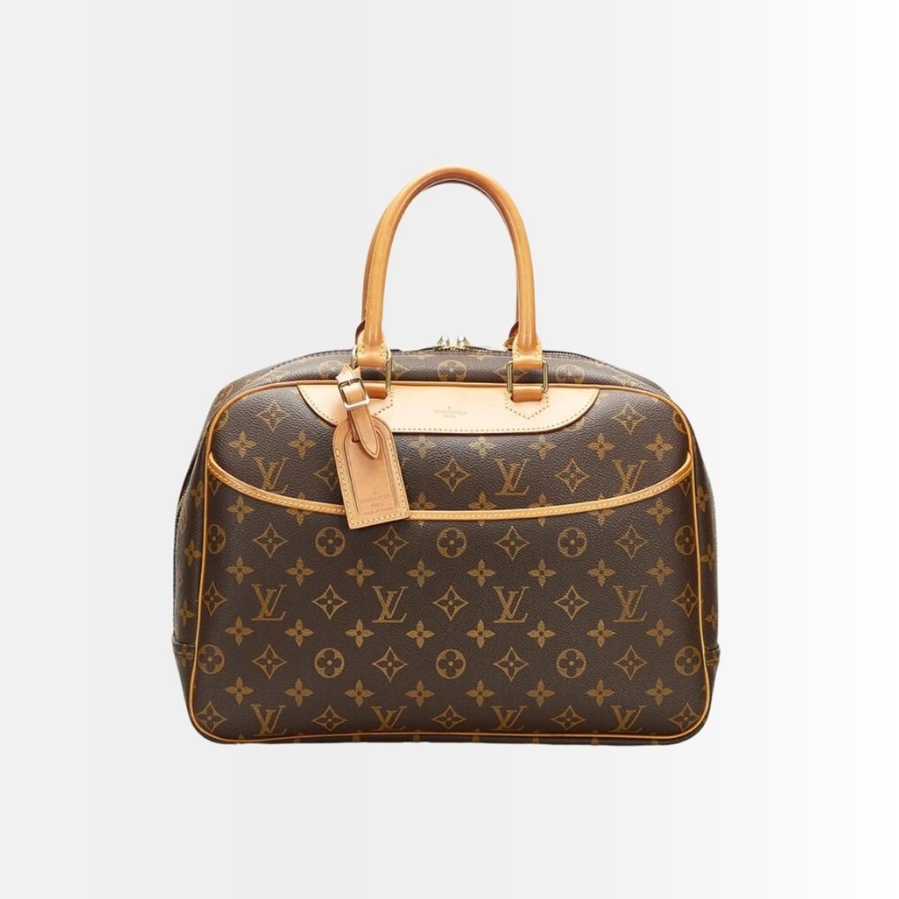 Louis Vuitton Monogram Deauville Boston Brown 28Cm M42228
