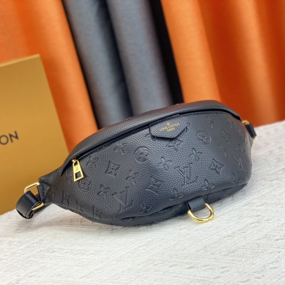 Louis Vuitton Monogram Empreinte Bumbag Black 37Cm M44812