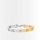Louis Vuitton Monogram Tied Up Bracelet Gold And Silver M1306l