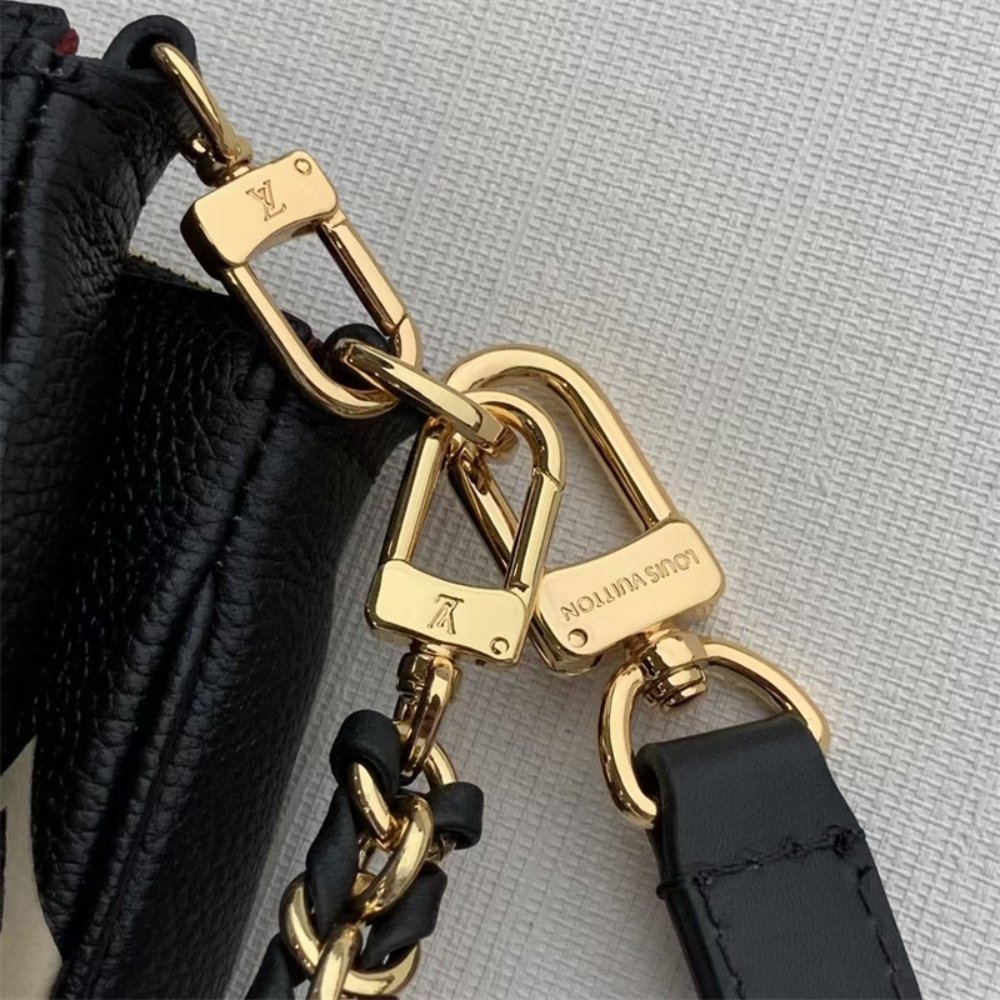 Louis Vuitton Multi Pochette Accessoires Da Bicolor Monogram Black 25cm M45777