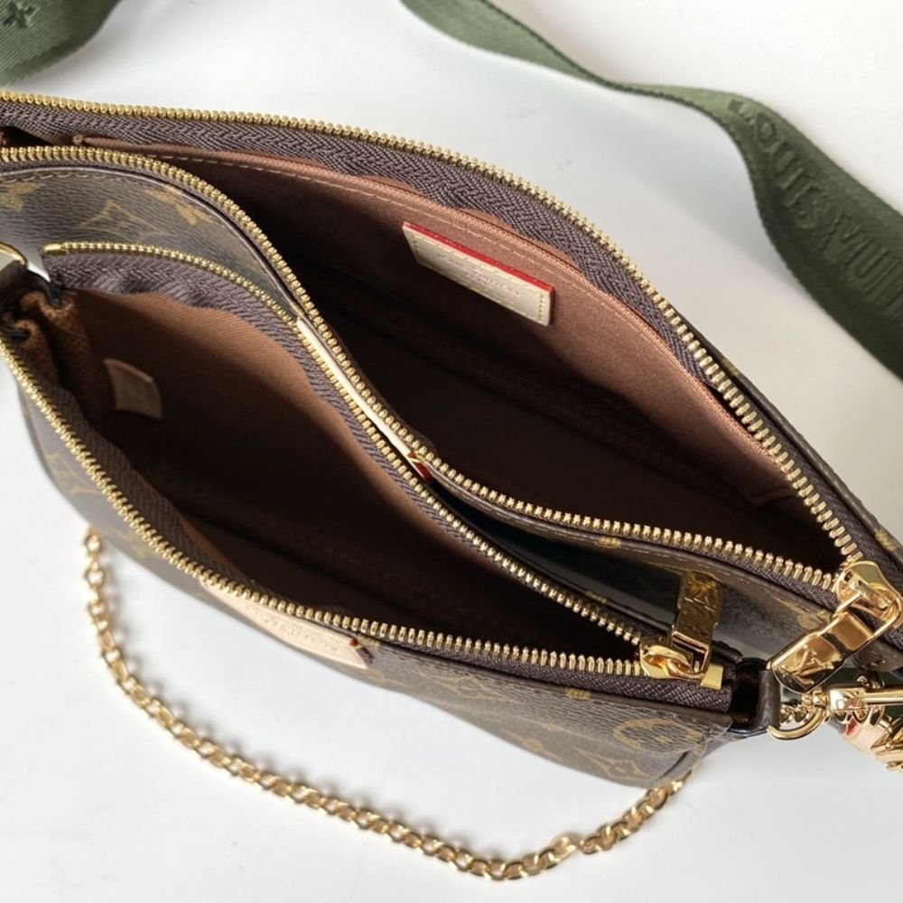 Louis Vuitton Multi Pochette Accessoires Khaki 24cm M44813