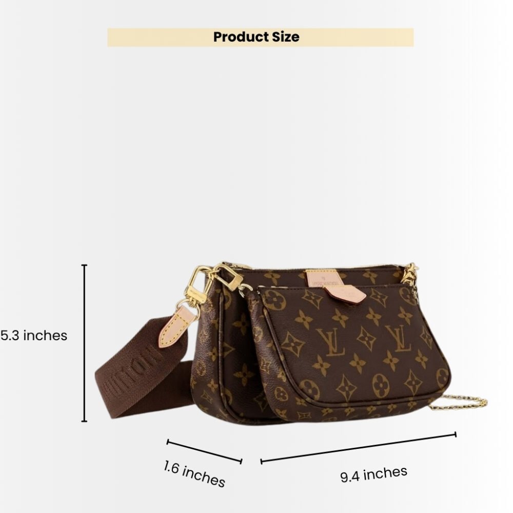 Louis Vuitton Multi Pochette Accessoires Monogram Brown 24Cm