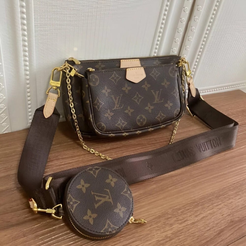 Louis Vuitton Multi Pochette Accessoires Monogram Brown 24Cm