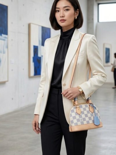 Louis Vuitton Nano Alma Damier Azur Olympus Blue 18Cm