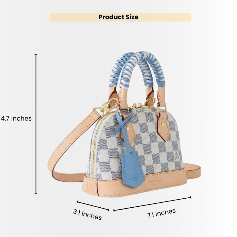 Louis Vuitton Nano Alma Damier Azur Olympus Blue 18Cm