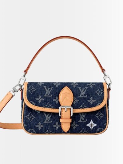 Louis Vuitton Nano Diane Handle Bag Denim Dark Blue 19Cm