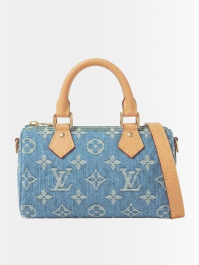 Louis Vuitton Nano Speedy Blue Denim 16Cm M11212