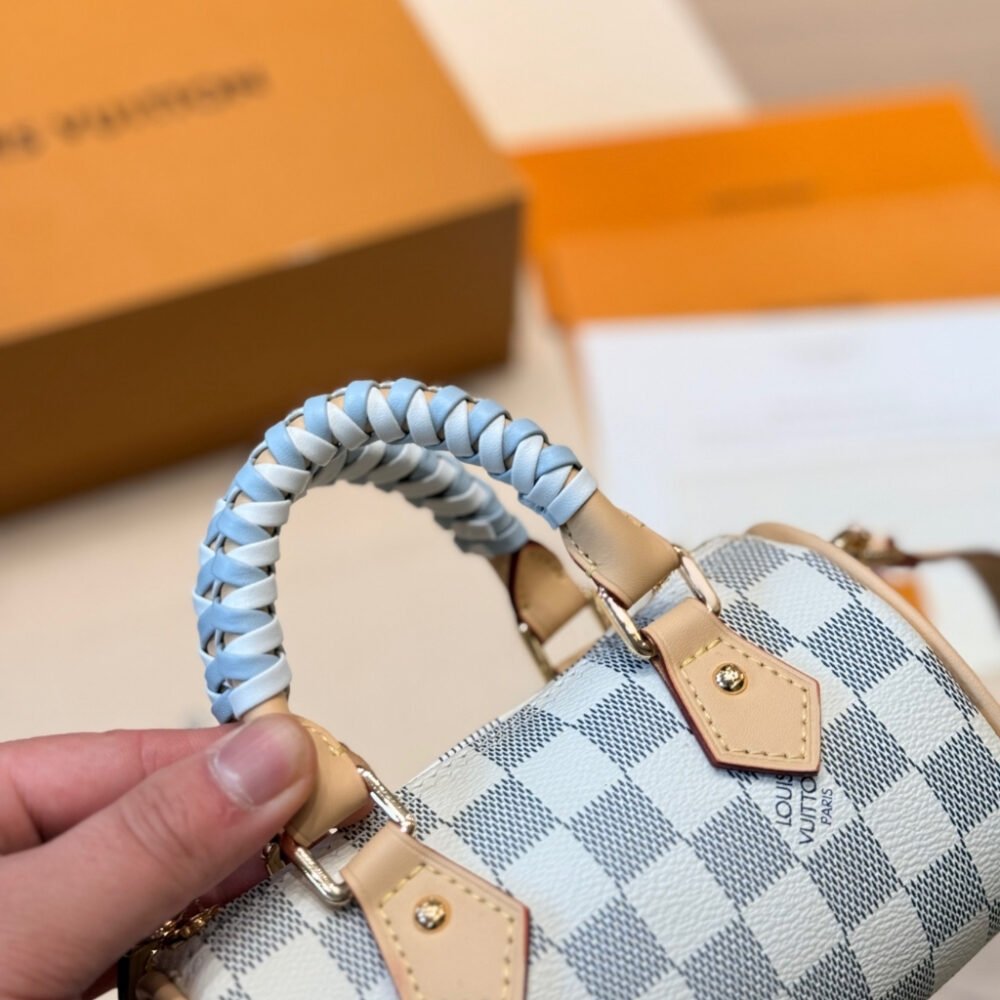 Louis Vuitton Nano Speedy Damier Azur Olympus Blue 16Cm N40918