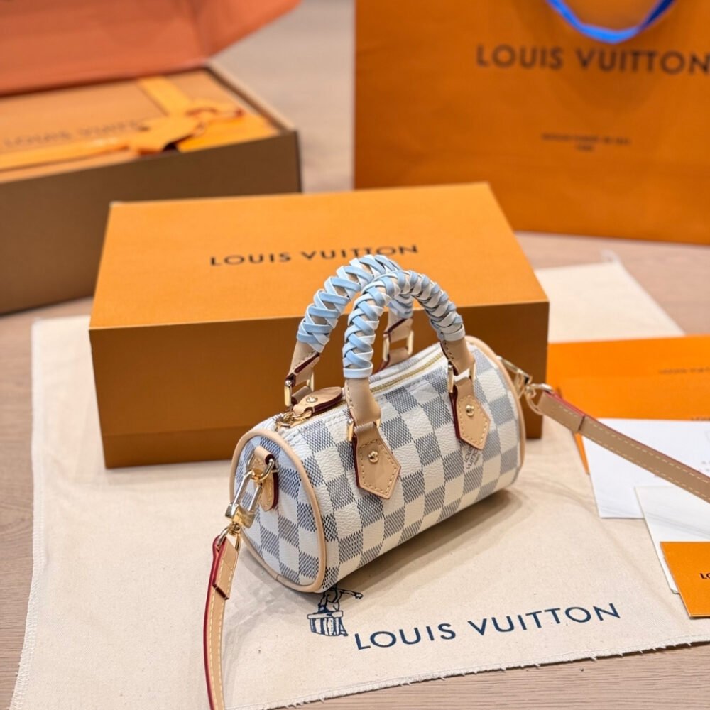 Louis Vuitton Nano Speedy Damier Azur Olympus Blue 16Cm N40918