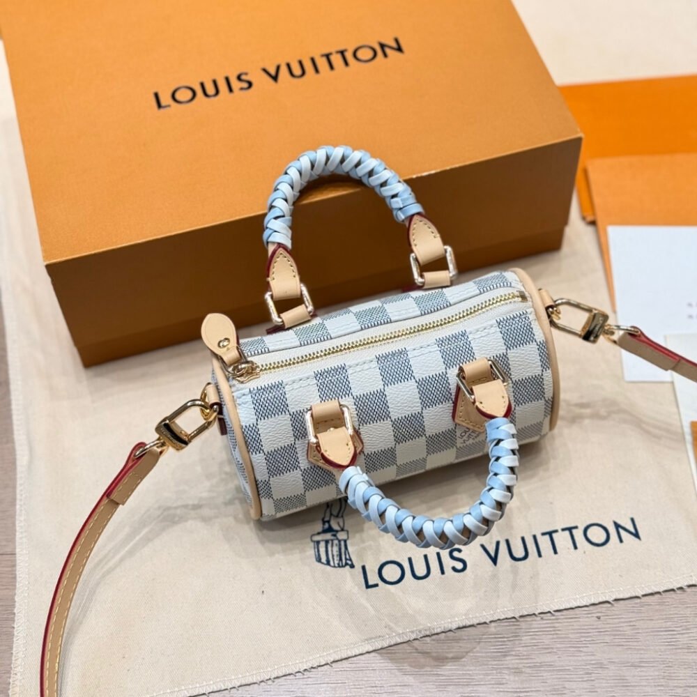 Louis Vuitton Nano Speedy Damier Azur Olympus Blue 16Cm N40918