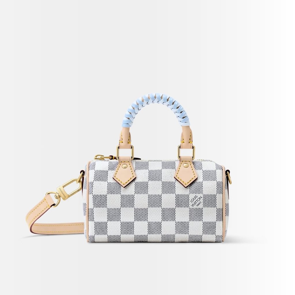 Louis Vuitton Nano Speedy Damier Azur Olympus Blue 16Cm N40918
