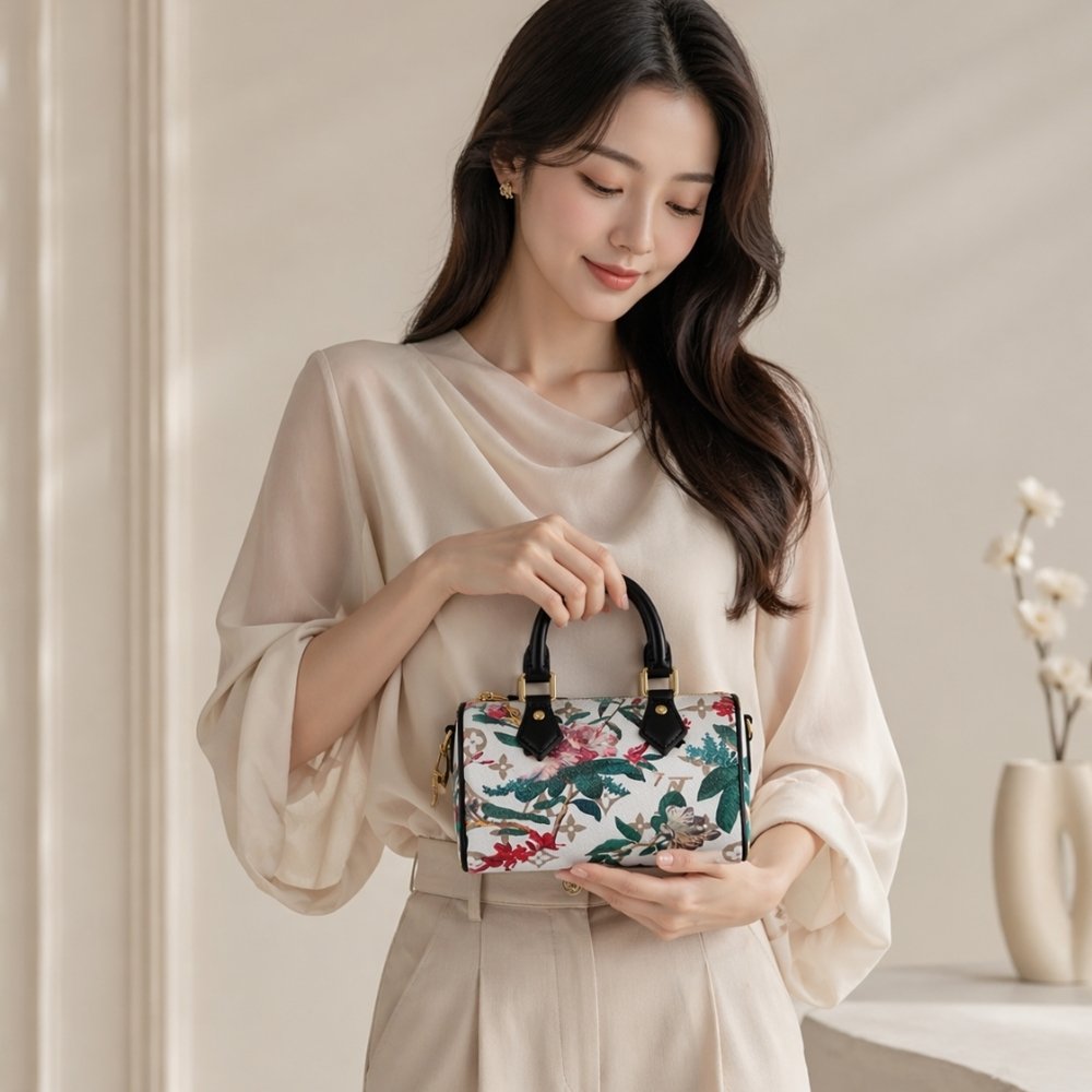 Louis Vuitton Nano Speedy Monogram Canvas Dune 16Cm M29149