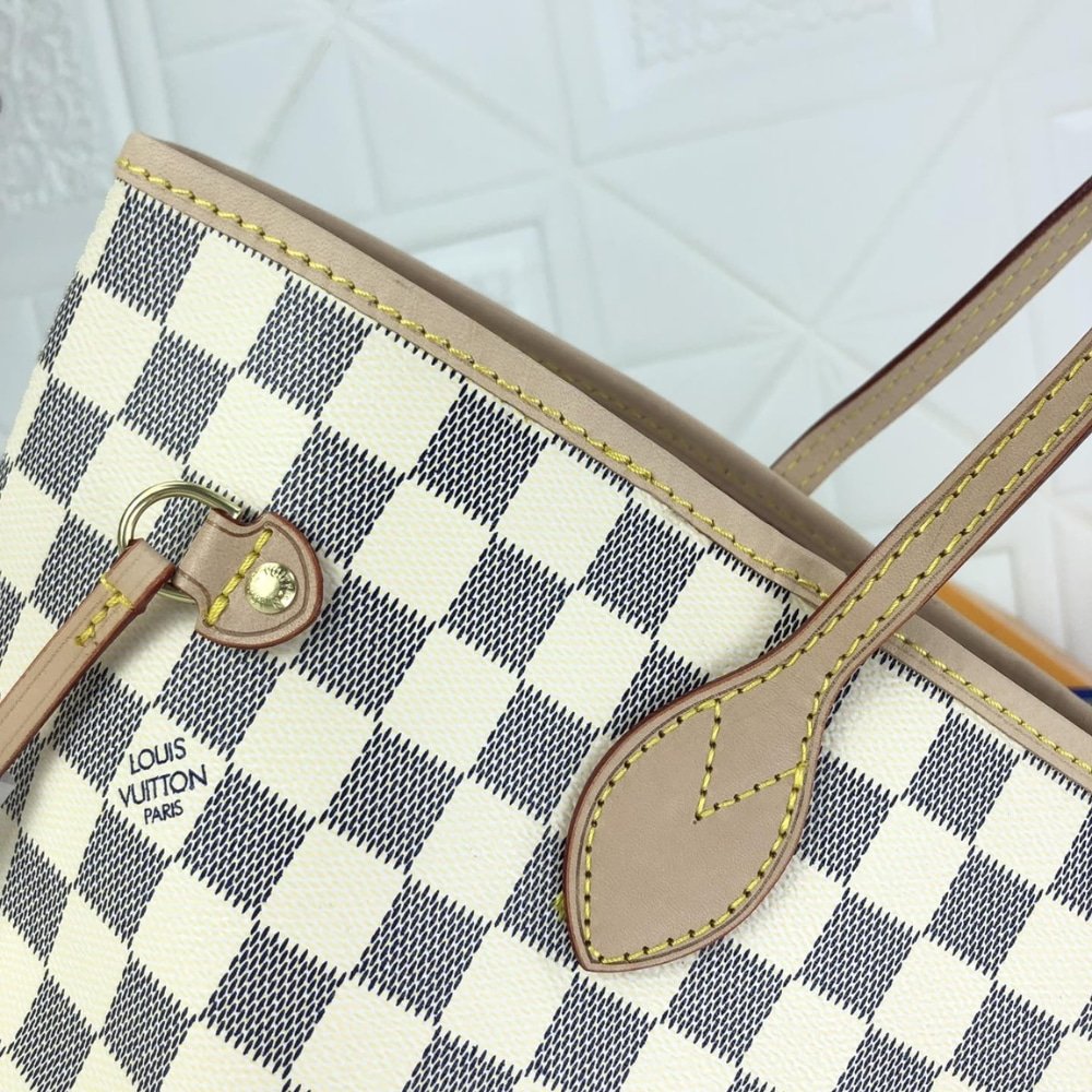 Louis Vuitton Neverfull GM Damier Azur Rose Ballerine 39Cm N40601