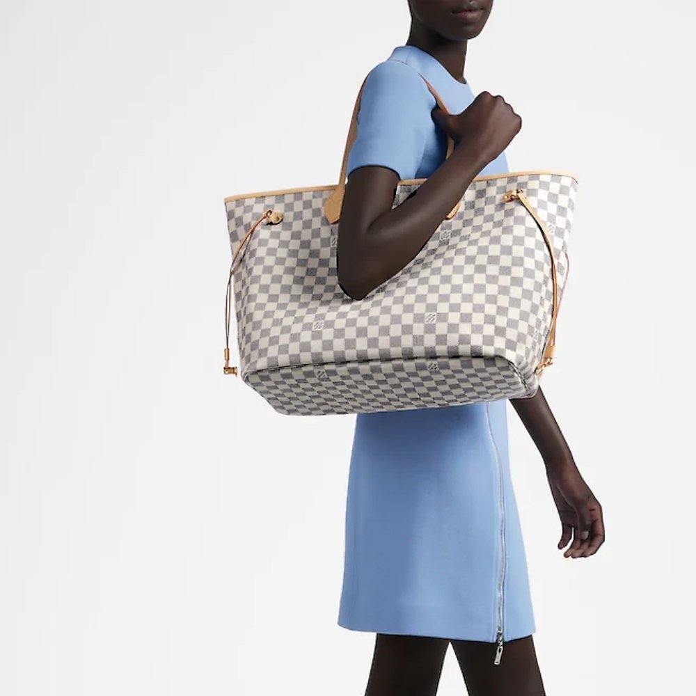 Louis Vuitton Neverfull GM Damier Azur Rose Ballerine 39Cm N40601