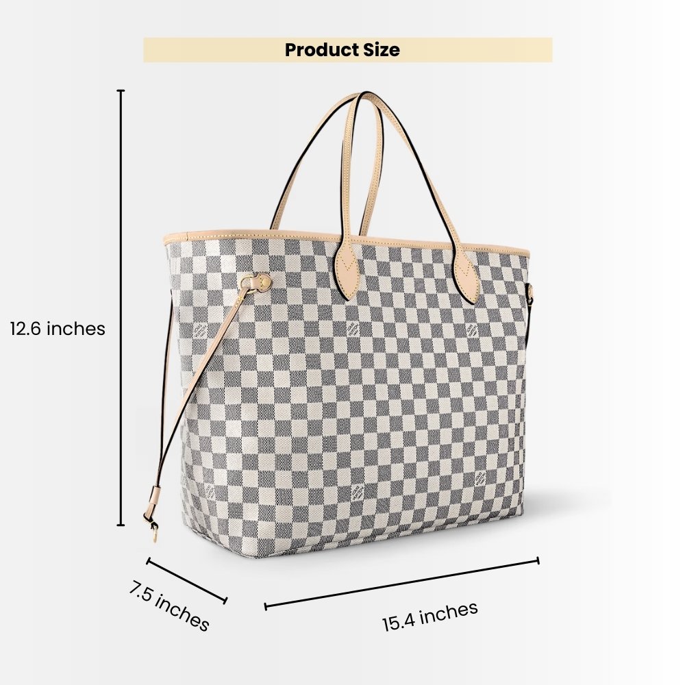 Louis Vuitton Neverfull GM Damier Azur Rose Ballerine 39Cm N40601