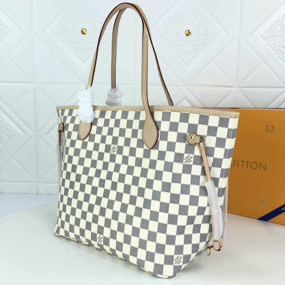 Louis Vuitton Neverfull GM Damier Azur Rose Ballerine 39Cm N40601