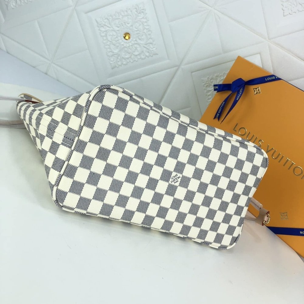 Louis Vuitton Neverfull GM Damier Azur Rose Ballerine 39Cm N40601