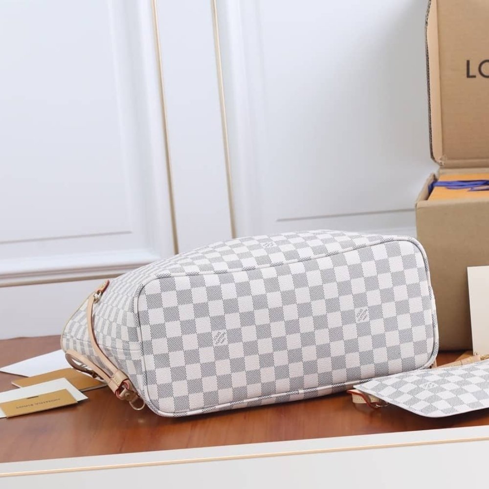 Louis Vuitton Neverfull MM Damier Azur Beige 31Cm