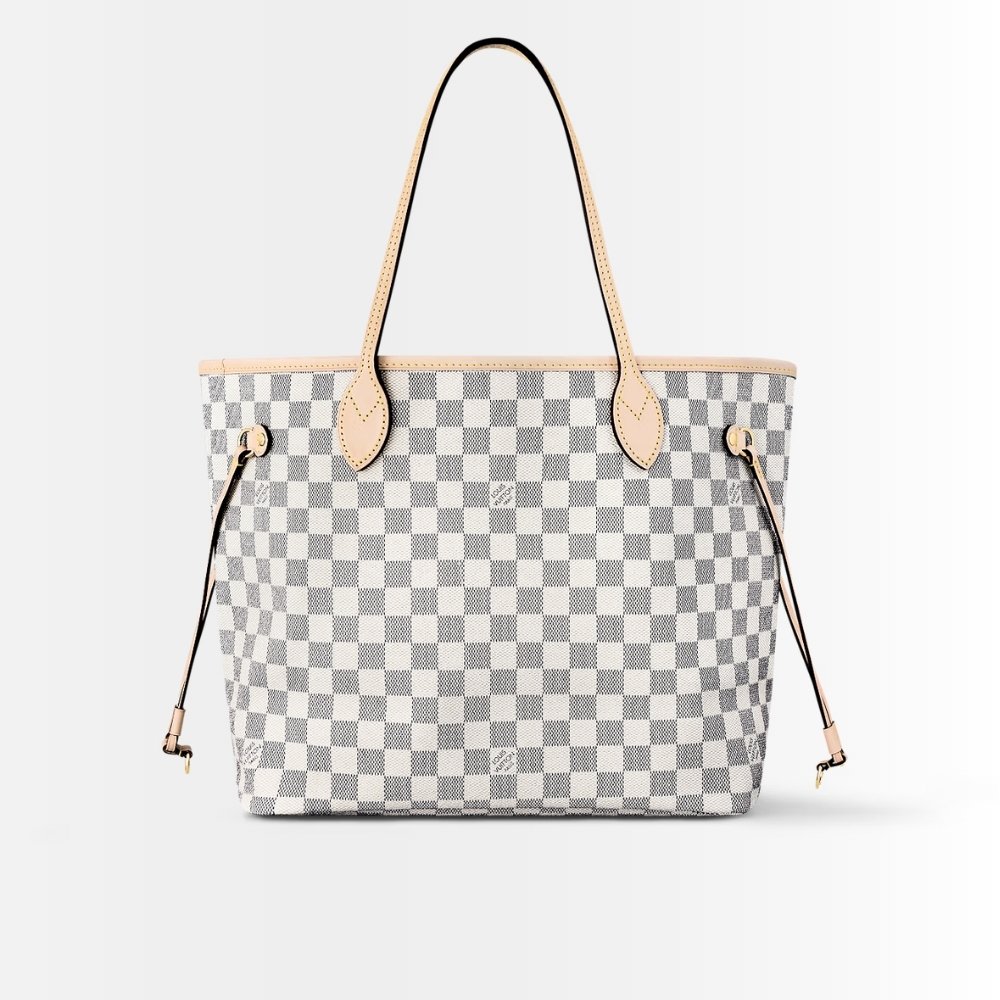 Louis Vuitton Neverfull MM Damier Azur Rose Ballerine 31Cm N40603