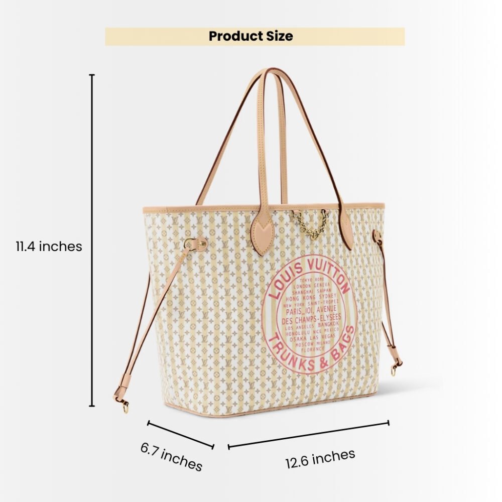 Louis Vuitton Neverfull MM LV Stamp Banana 32Cm M28457