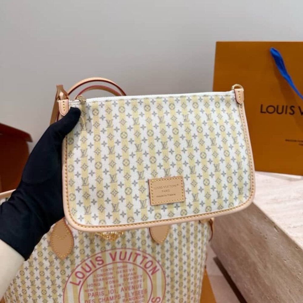 Louis Vuitton Neverfull MM LV Stamp Banana 32Cm M28457
