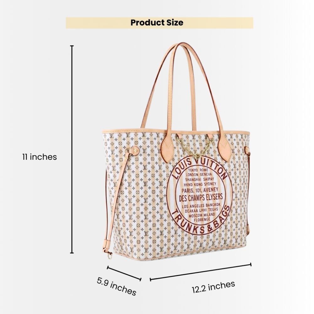 Louis Vuitton Neverfull MM LV Stamp Rose 31Cm M29483
